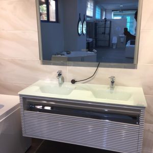 Bath Cabinet With Led Mirror -1936 (White)