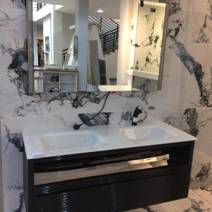 Bath Cabinet With Led Mirror-1936 (Black)